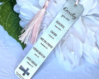 Confirmation Bookmark Personalized Bookmark Bible Bookmark Confirmation Gift Girl YOU ARE BEAUTIFUL