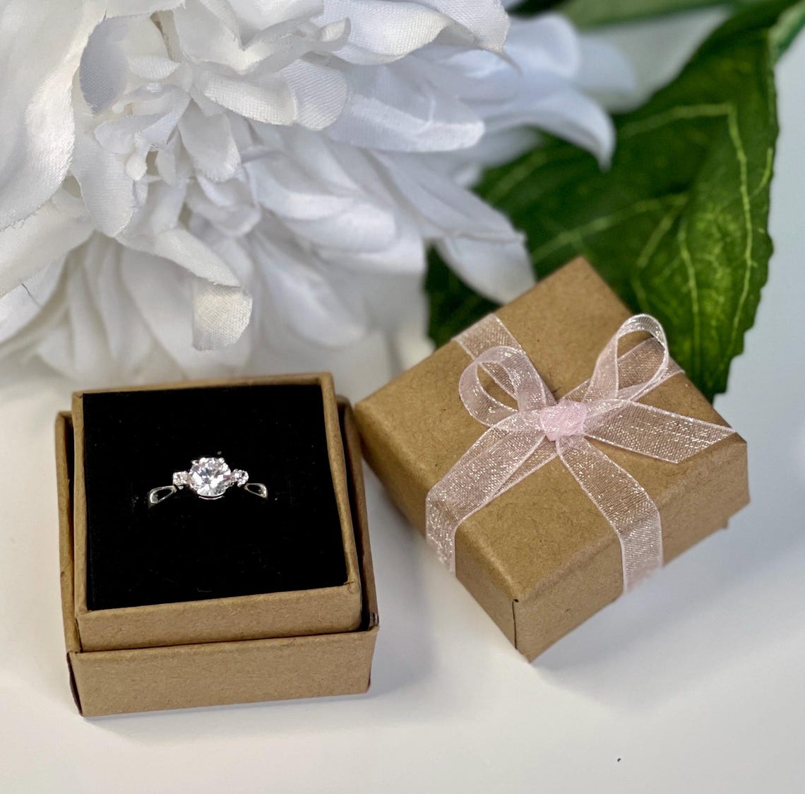 First Communion Sterling Silver Ring With Crystal CZ Cross and Hearts ...