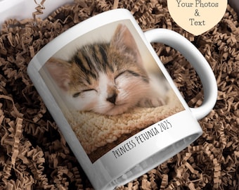Personalized Pet Photo Mug | Custom Text, Pet Lover Gift