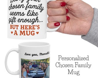 Custom Photo Family Memory Mug | Chosen Family Gift | Friendsmas Present