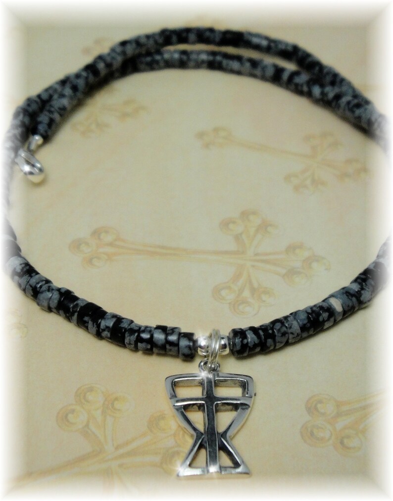 Boys sterling silver cross necklace Clearance