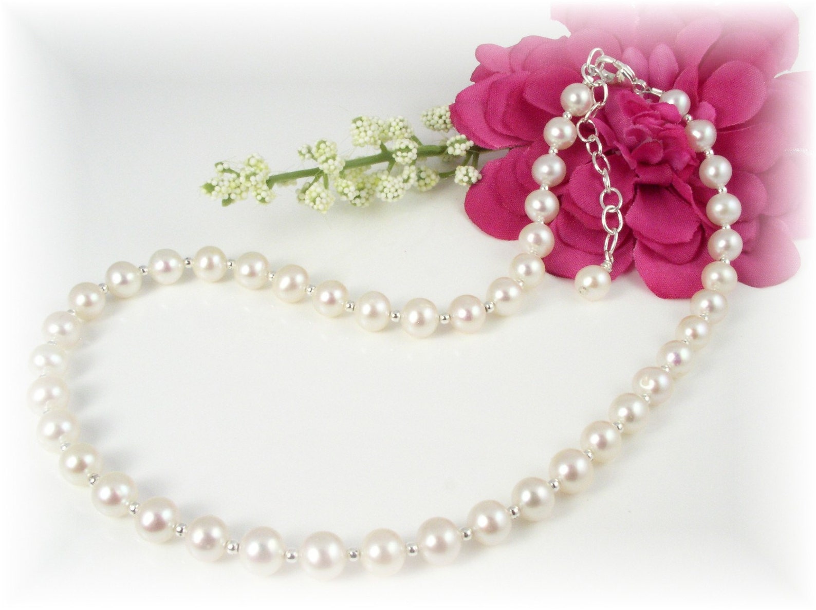 BABY Girl Baptism Christening Bracelet Freshwater Pearls Etsy