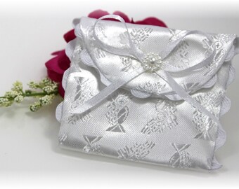 Baptism Christening Satin Rosary Case or Jewelry Case