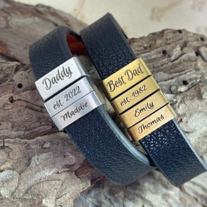 Dad Bracelet, New Father Gift, Husband Birthday Gift, Bracelet With Kids Names, Birthday Gift For Dad, Baby Shower Gift for Dad