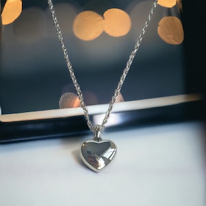 Personalized Memorial Cremation Urn Necklace Heart