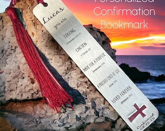 Confirmation Bookmark Personalized Bookmark Bible Bookmark Confirmation Boy Girl YOU ARE STRONG