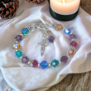 Rosary Bracelet Fine Austrian Crystal
