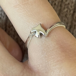 Christian Gift for Women, 925 Silver Holy Spirit Dove Ring, Religious Ring, Dainty Minimalist Ring, Christian Ring, Statement Ring