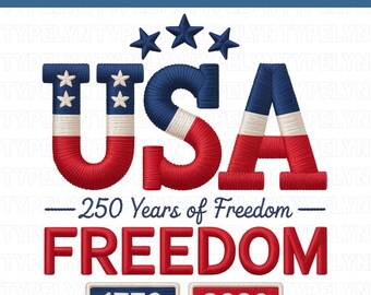 PNG de 250 años de libertad de EE. UU., Estados Unidos 1776-2026 PNG, PNG patriótico de EE. UU., diseño del Día de la Independencia, descarga de sublimación del 4 de julio