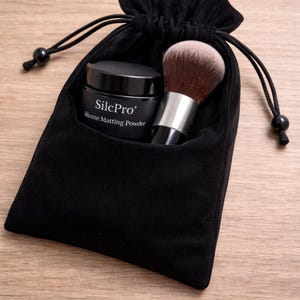 Set de artista SilcPro® Polvo matificante de silicona y set de brochas suaves