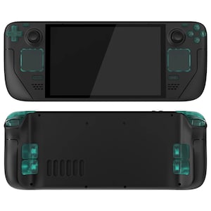 Valve Steam Deck Custom Buttons Upgrade OLED Model - Clear Emerald Green (Mail In Service)