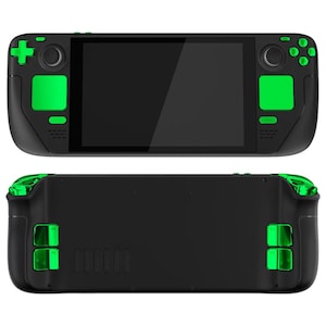 Valve Steam Deck Custom Buttons Upgrade LCD Model - Chrome Green (Mail In Service)
