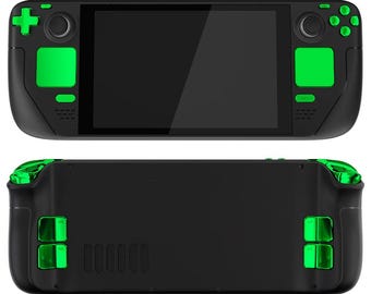 Valve Steam Deck Custom Buttons Upgrade LCD Model - Chrome Green (Mail In Service)