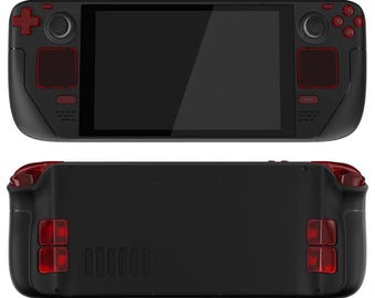 Valve Steam Deck Custom Buttons Upgrade LCD Model - Clear Red (Mail In Service)