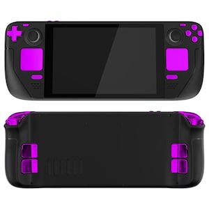 Valve Steam Deck Custom Buttons Upgrade LCD Model - Chrome Purple (Mail In Service)