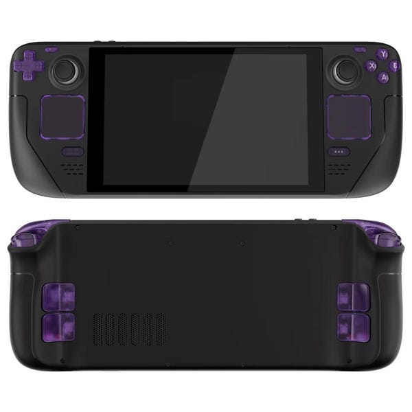 Valve Steam Deck Custom Buttons Upgrade LCD Model - Atomic Purple (Mail In Service)
