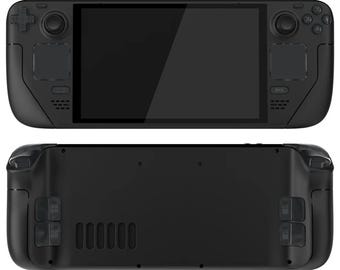 Valve Steam Deck Custom Buttons Upgrade OLED Model - Clear Slate Black (Mail In Service)