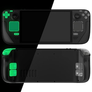 Valve Steam Deck Custom Buttons Upgrade OLED Model - Glow In The Dark - Green (Mail In Service)