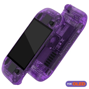 Valve Steam Deck Custom Full Set Shell Swap With Buttons for Steam Deck OLED Model - Atomic Purple (Mail In Service)