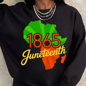 Juneteenth PNG SVG | African Map Black History Design | 1865 Juneteenth PNG | Black Culture Shirt File | Digital Download