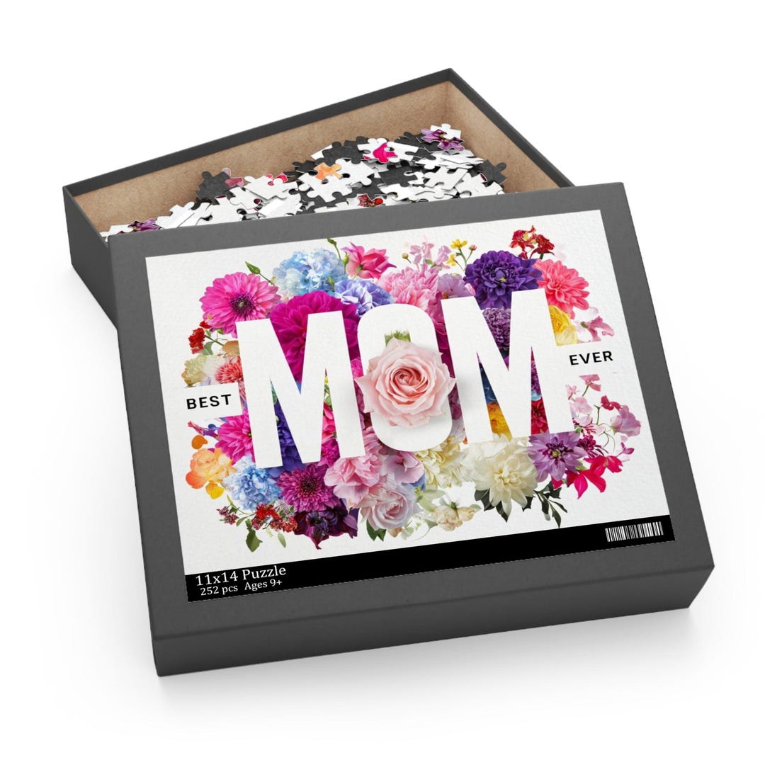 Personalized MOM Floral Puzzle | Thoughtful Mother's Day Gift | Custom ...