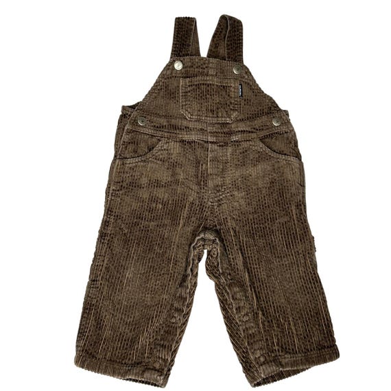 Vintage Carters Brown Corduroy Overalls Size 9-12 Months