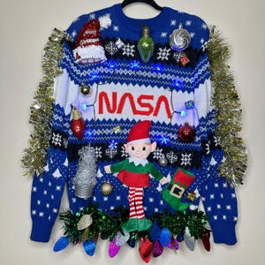 Nasa christmas sweater deals