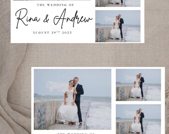 Photo Strip | Event Photobooth Strip | Photo Template | Photo Booth Template | Wedding | Bridal