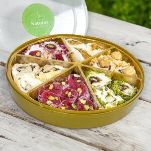 Boîte mixte de loukoums, Cadeau Lokum, Bonbons naturels, Coffret cadeau loukoums, Cadeau pour les amateurs de cuisine, Assortiment de loukoums