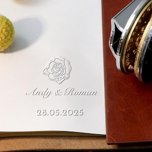 Custom Embosser for Wedding, Personalized Monogram Embosser for Invitations, Personalized Envelope Embosser, Custom Wedding Napkin Embosser