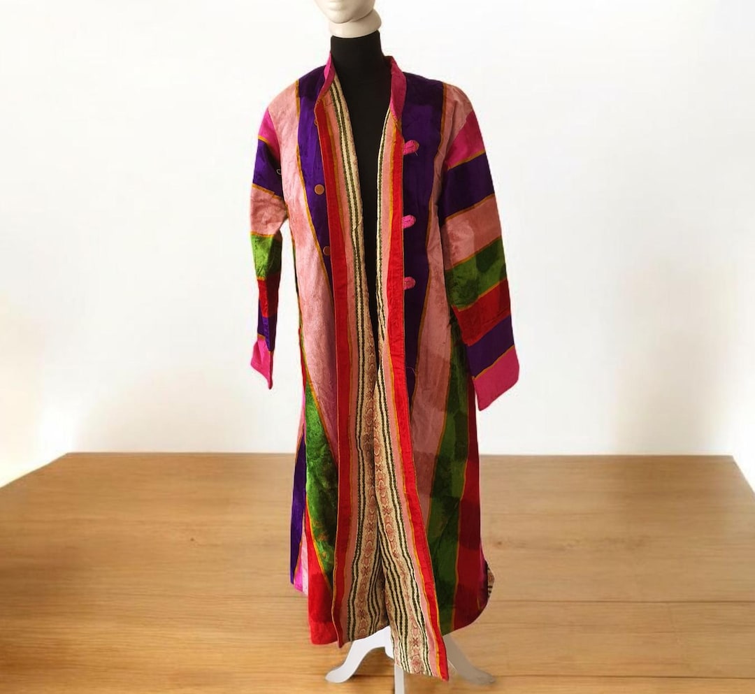 Marc Robe Russian Late 19th-c Russian Silk Robe With Central Asian Influence Antique ...