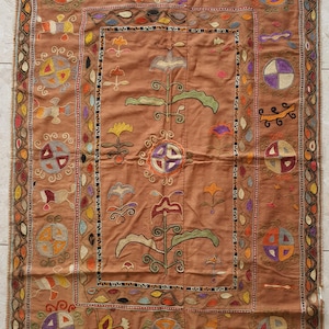 Rare to find wall hanging Suzani.  Uzbekistan early 20th century