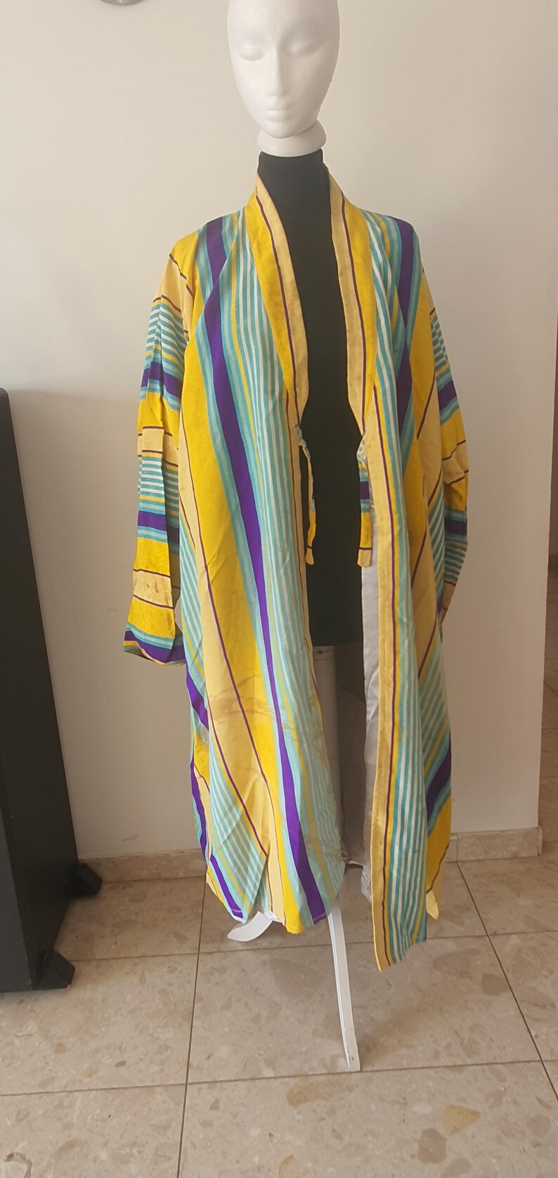 Chapan Robe Antique Uzbek Silk Chapan Robe • 1920s–30s • Full Silk Outer & Silk ...