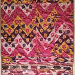 Antique Patched Silk Ikat