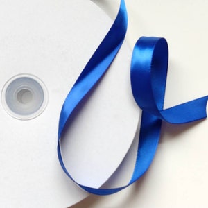 Royal Blue Satin 5/8&quot; Ribbon Single Faced 10 yards