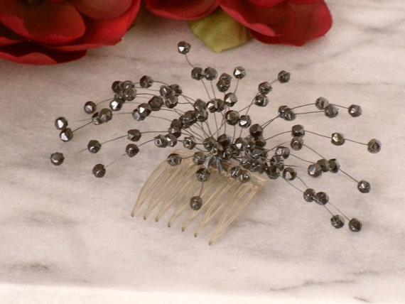 black beaded hair accessories