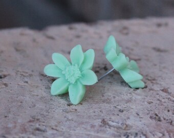 FUN SERIES - Large Daisy Earrings - 22mm . . . Buy 3 Get 1 FREE . . . Nickle Free,  Daisy Flower Earrings, Surgical Steel, Bridesmaid Gifts