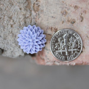 B3G1 free CUTE SERIES Small Dahlia 14mm Earrings . . . Buy 3 Get 1 FREE . . . Small Earrings, Cabochon Earrings, Surgical Steel image 4