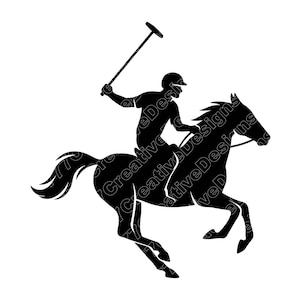 Polo Spiel Spieler Pferd Vektor-Illustration, Polo SVG, Polo PNG, Polo JPG, Polo Kunst, Polo Clipart, Polo Silhouette, Pferdepolo, Polospieler