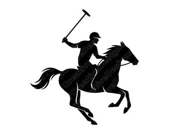 Polo Game Player Horse Vector Illustration, Polo SVG, Polo PNG, Polo JPG, Polo Art, Polo Clipart, Polo Silhouette, Horse Polo, Polo Player