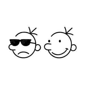 Greg Heffley Diary Of A Wimpy Kid Vector Illustration, Greg SVG, Greg PNG, JPG, Greg Art, Greg Heffley Clipart, Greg Silhouette, Wimpy Kid