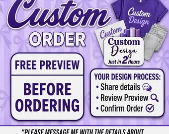 Custom SVG Design Order, Personalized Logo Service, Create Your Own JPG, PNG, Tailored Digital File, Custom Vector Artwork, Instant Download
