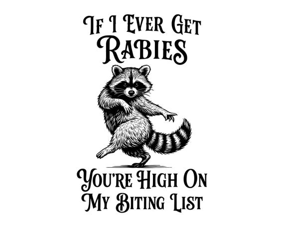 Raccoon Dancing Vector Illustration, Raccoon SVG, Raccoon PNG, JPG, Raccoon Art & Clipart, Raccoon Silhouette, Cute Raccoon, Cartoon Raccoon