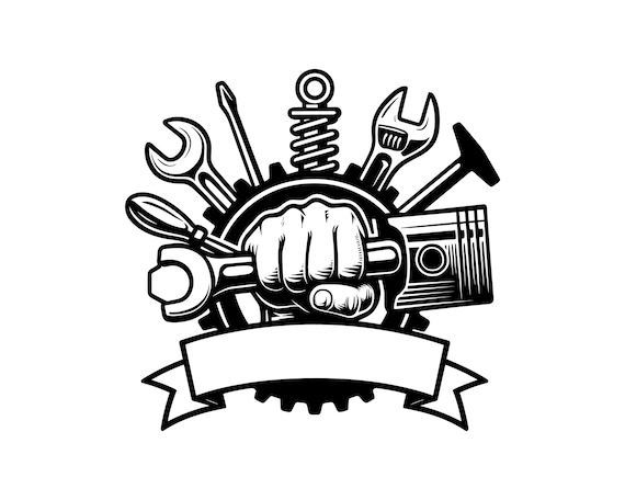 Mechanic Tools Vector Illustration, Mechanic Tools SVG, Tools PNG, JPG, Tools Art And Clipart, Tools Silhouette, Garage Tools, Repair Tools