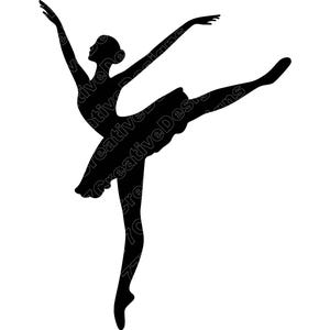 Ilustración vectorial de bailarina, bailarina SVG, bailarina PNG, JPG, clipart de bailarina, silueta de bailarina, bailarina de ballet, bailarina bailando