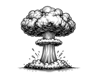 Explosion Vector Illustration, Explosion SVG, Explosion PNG, Explosion Art & Clipart, Explosion Silhouette, Comic Explosion, Blast Explosion