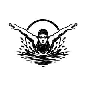 Simmare vektorillustration, simmare SVG, simmare PNG, JPG, simmare konst, simmare clipart, simmare siluett, simning atlet, poolsimmare
