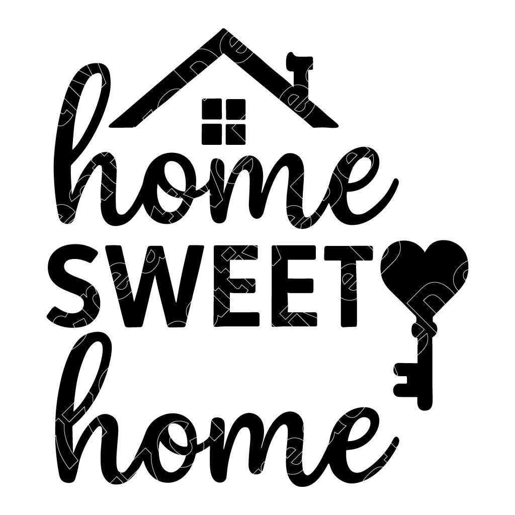 Sweet Home Vector Illustration, Home Svg, Home Png, Hhouse Jpg, Home Art, Home Clipart, Cut Files, Home Silhouette, Cozy Home, House Sign