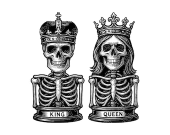 Chess King And Queen Vector Illustration, Chess SVG, Chess PNG, JPG, Chess Art, Chess Clipart, Chess Silhouette, King Chess, Queen Chess