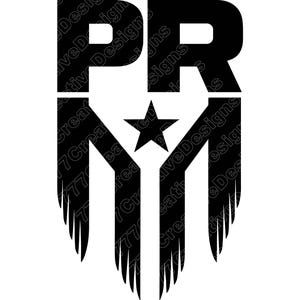Distressed Puerto Rico Flag Vector Illustration, Puerto Rico Flag SVG, PNG, JPG, Clipart, Puerto Rico Silhouette, Grunge Flag, Vintage Flag